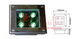 4W方型地埋灯